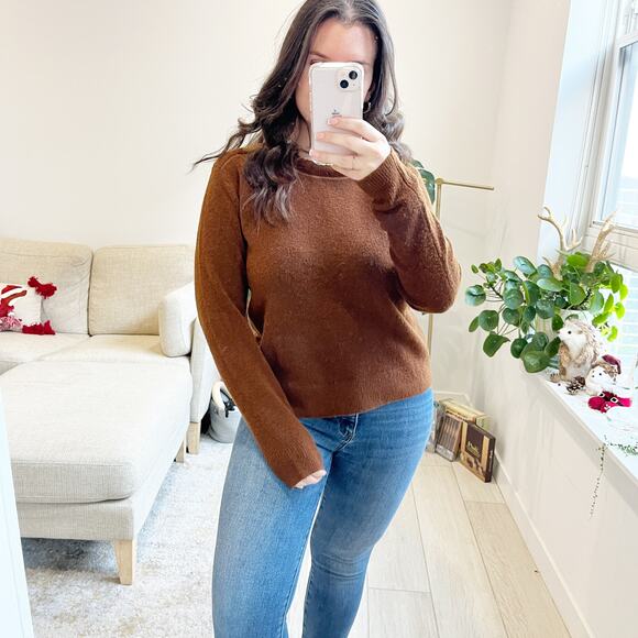 Club Monaco Brown Wool Blend Sweater Size Small - Picture 1 of 5